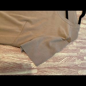 Tan Faux Suede and Sweater Dress or Tunic